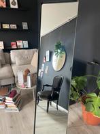 Zwart metalen pas spiegel, Huis en Inrichting, Woonaccessoires | Spiegels, Ophalen, Minder dan 50 cm, Zo goed als nieuw, Minder dan 100 cm