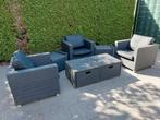 loungeset met bijhorende kussens   Bezorging mogelijk, Tuin en Terras, Tuinsets en Loungesets, Gebruikt, 3 zitplaatsen, Ophalen of Verzenden
