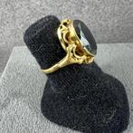 Gouden Ring | 14k | 4g | Ovale Hermatiet | 16,75 | 390834, Sieraden, Tassen en Uiterlijk, Ringen, Gebruikt, Ophalen of Verzenden