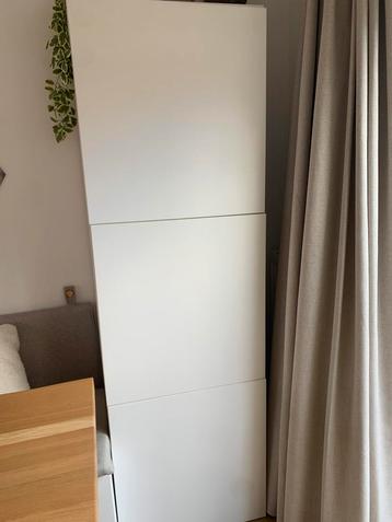 Ikea Besta kastdeuren 3 stuks mat wit - 60x64 cm beschikbaar voor biedingen