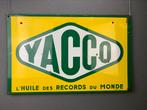 Origineel oud emaille reclamebord Yacco 71x44 cm ca 1962, Reclamebord, Ophalen of Verzenden