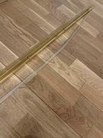 Wandplankhouder, mat goudkleurig 120cm, Ophalen, Zo goed als nieuw