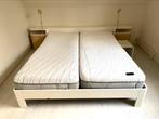 2-PERSOONS ELEKTRISCH VERSTELBAAR AUPING BED 210 bij 2 x 90, Tweepersoons, Ophalen of Verzenden, 180 cm, Hout