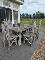 Zeer unieke wortelhouten tuinset, Ophalen, Zo goed als nieuw