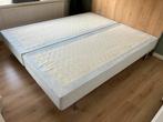 Boxspring onderbedden 90x210cm met metalen ronde poten., Ophalen, Gebruikt, 210 cm, Tweepersoons