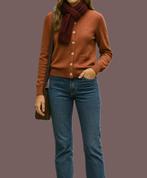 River Woods cardigan viscose/wol/kasjmier maat S, Bruin, River Woods, Ophalen of Verzenden, Zo goed als nieuw