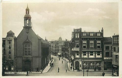 (386-220-031) Dordrecht Vischstraat, Verzamelen, Ansichtkaarten | Nederland, Zuid-Holland, Verzenden
