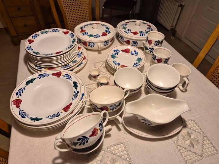 Boerenbont Servies -, Antiek en Kunst, Antiek | Servies compleet, Ophalen