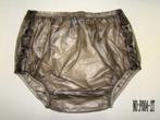 Plastic broek met drukknoop sluiting, Verzenden, Zwart, Slip
