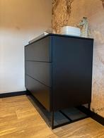 Kidsmill commode zwart, Huis en Inrichting, Kasten | Roldeurkasten en Archiefkasten, Ophalen, 50 tot 100 cm, Zo goed als nieuw