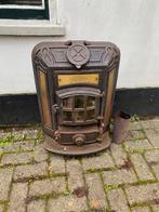 Oude ijzeren kolenkachel, Huis en Inrichting, Kachels, Ophalen, Zo goed als nieuw, Hout, Overige soorten