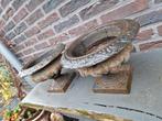 2 Franse Gietijzeren Vazen - Zware Kwaliteit, Patina, Tuin en Terras, Ophalen
