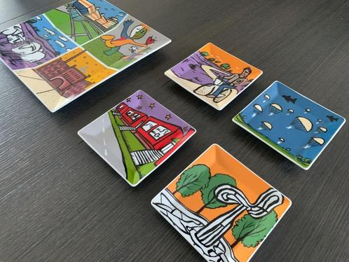 Roel Meertens Keramiek bordenset Ede, Antiek en Kunst, Kunst | Designobjecten, Ophalen