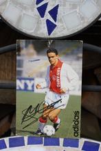 Adidas fotokaart Marc Overmars met handtekening gebruikt, Verzamelen, Sportartikelen en Voetbal, Overige typen, Gebruikt, Ophalen of Verzenden