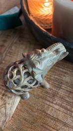 Marmeren Olifant met Baby - Verzamelaarsobject, Ophalen of Verzenden