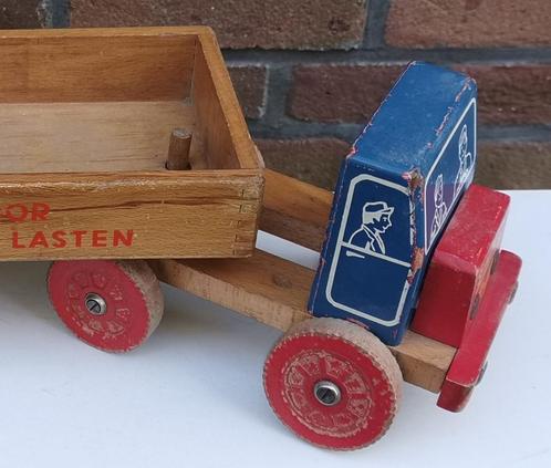 Zeldzaam houten vrachtwagen, Simplex, voor zware vrachten., Antiek en Kunst, Antiek | Speelgoed, Ophalen of Verzenden