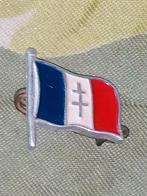Pin Franse verzet flag,, Ophalen of Verzenden, Landmacht, Overige gebieden, Embleem of Badge