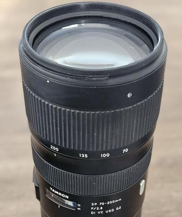 Tamron 70-200mm 2.8 G2 voor Canon EF in zeer mooie staat beschikbaar voor biedingen