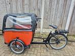 Babboe Big bakfiets elektrisch met huif, Fietsen en Brommers, Fietsen | Bakfietsen, Ophalen, Gebruikt, 4 kinderen of meer, Huif