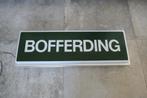 Vintage Bofferding lichtbak wandlamp groen wit met aluminium, Ophalen, Metaal, Industrieel