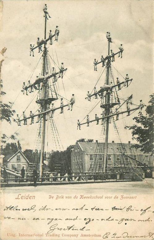 (388-147-013) Leiden De Brik van de Kweekschool voor de Zeev, Verzamelen, Ansichtkaarten | Nederland, Zuid-Holland, Verzenden