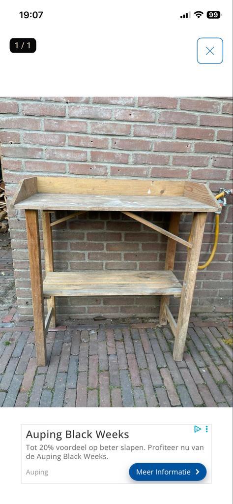 Houten Oppottafel voor Planten, Tuin en Terras, Overige Tuin en Terras, Gebruikt, Ophalen of Verzenden