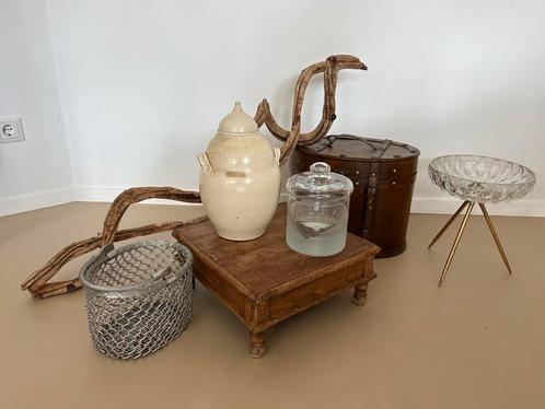 Partij woondecoratie, Huis en Inrichting, Woonaccessoires | Schalen en Manden, Zo goed als nieuw, Rond, Glas, Ophalen