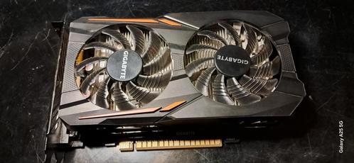 Gigabyte GTX 1050 Windforce OC Dual Fan 2GB DDR5 128bit bus, Computers en Software, Videokaarten, Zo goed als nieuw, Nvidia, PCI-Express 3.0