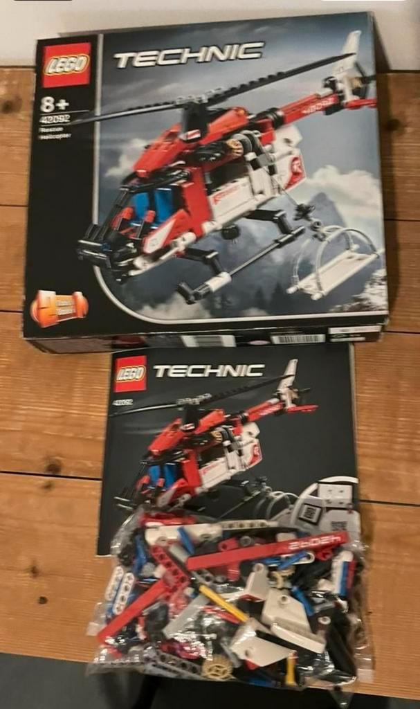 LEGO Technic 42092 Reddingshelikopter - Compleet!, Kinderen en Baby's, Speelgoed | Duplo en Lego, Zo goed als nieuw, Ophalen of Verzenden