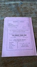 H.R.Westra Woudsend Prijscourant voor de handel, Ophalen of Verzenden, Zo goed als nieuw