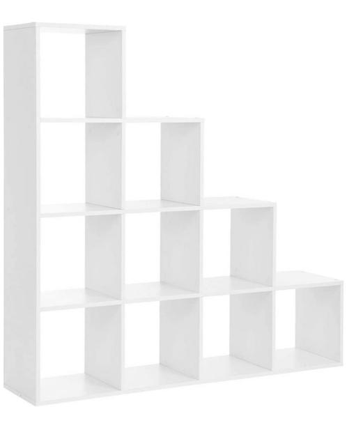 (NIEUW) Witte dobbel boekenkast, Huis en Inrichting, Kasten | Boekenkasten, Nieuw, 25 tot 50 cm, Ophalen