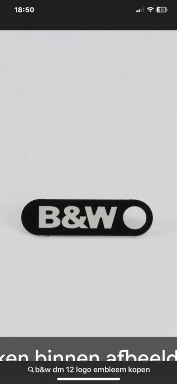 Gezocht! Dit embleem B&W speakers beschikbaar voor biedingen