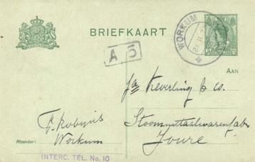 F. Robijns, Workum - 02.1919 - briefkaart beschikbaar voor biedingen