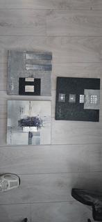 Schilderijen zwart wit grijs voor aan de muur., Ophalen, Zo goed als nieuw, Overige typen