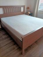 Compleet Ikea Hemnes bed,lattenbodems,2 matrassen 160x200., Huis en Inrichting, Slaapkamer | Bedden, Ophalen, Wit, Tweepersoons