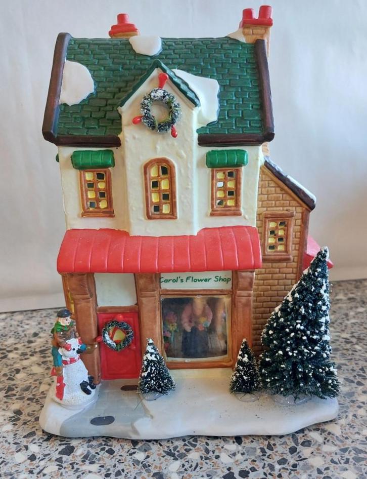 Kersthuis Carol’s Flower Shop, Diversen, Kerst, Zo goed als nieuw, Ophalen of Verzenden