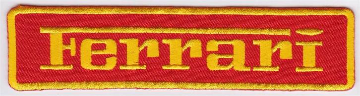 Ferrari stoffen opstrijk patch embleem #5, Verzamelen, Automerken, Motoren en Formule 1, Nieuw, Auto's, Verzenden