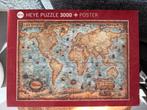 Zeer uitdagende puzzel van de wereldkaart 3000 stukjes., Ophalen of Verzenden, Meer dan 1500 stukjes, Zo goed als nieuw, Legpuzzel