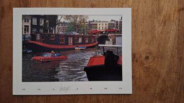 fotokaart amfibie Amphicar 770 Amsterdamse grachten beschikbaar voor biedingen