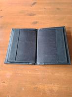 Zwart Lederen A6 notitieboek map, Nieuw, Ophalen of Verzenden, A6