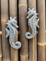 Set (2) Zeepaardjes, Ophalen, Nieuw, Beton, Dierenbeeld