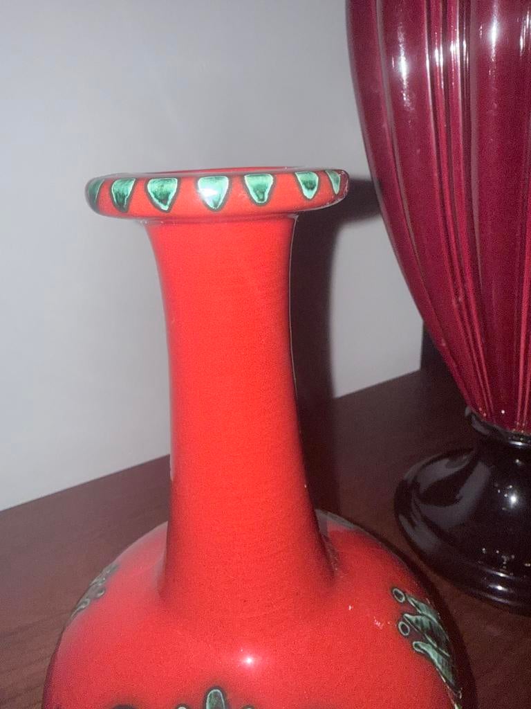 Gmundner Keramik Vaas - Handbeschilderd, jaren 70, Ophalen of Verzenden