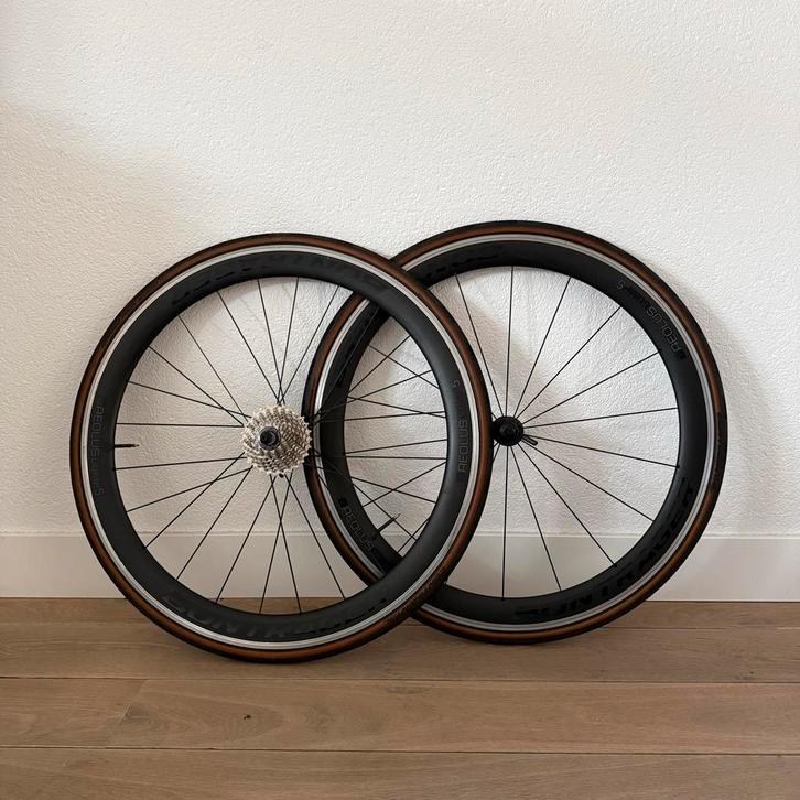Bontrager Aeolus Comp 5 TLR (velg) wielset+ Ultegra Cassette, Fietsen en Brommers, Fietsonderdelen, Zo goed als nieuw, Racefiets