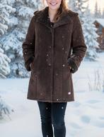 Lammy coat style winterjas bruin XL, Bruin, Verzenden, Maat 42/44 (L), Zo goed als nieuw