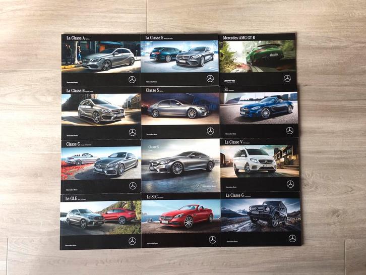 12 brochures Mercedes FRANS 2014-2017, Boeken, Auto's | Folders en Tijdschriften, Gelezen, Mercedes, Verzenden