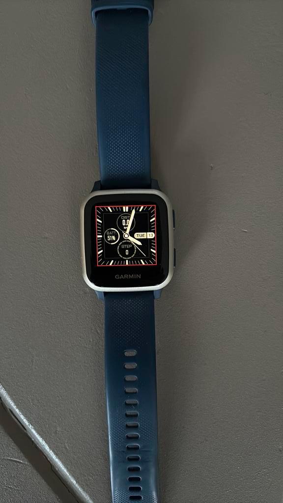 Garmin Vivoactive Music - Top smartwatch!, Sieraden, Tassen en Uiterlijk, Smartwatches, Zo goed als nieuw, Android, Blauw, Afstand