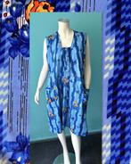 Vintage jaren 70 schortjurk blauw maat 46, Kleding | Dames, Jurken, Maat 46/48 (XL) of groter, Vintage, Knielengte, Gedragen