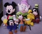 6 Disney Knuffels Dopey, Mickey, Pluto, Goovy (3x, Verzamelen, Disney, Ophalen of Verzenden, Zo goed als nieuw