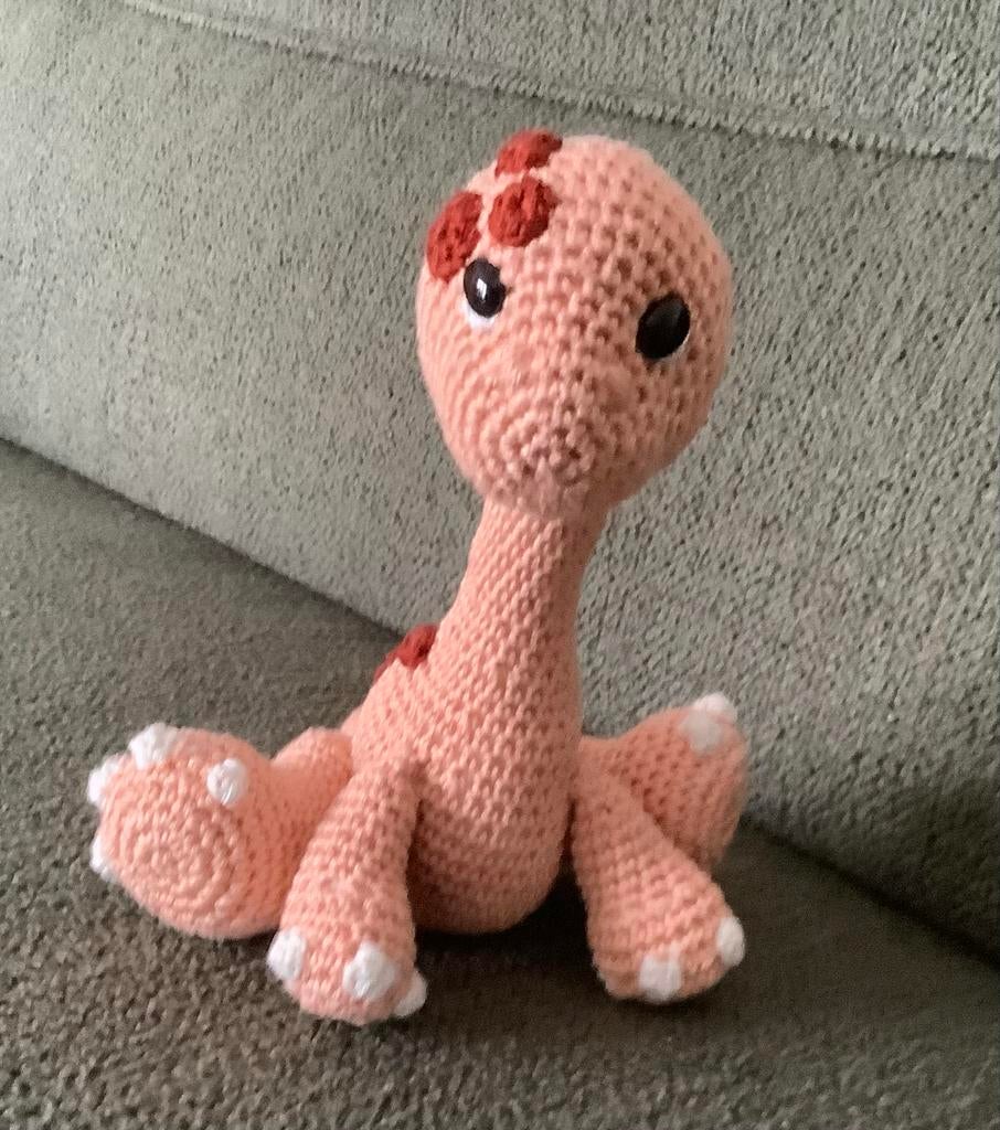 Gehaakte Dino Knuffel, Ophalen of Verzenden, Nieuw, Overige typen