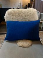 Blauw kussen Søstrene Grene 45x25 cm, Ophalen, Zo goed als nieuw, Blauw, Rechthoekig